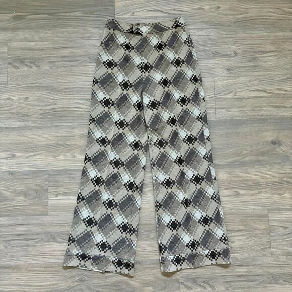 Chocolate Brown Plaid Suit  Vintage 1970s Sz Small - Picture 8 of 8